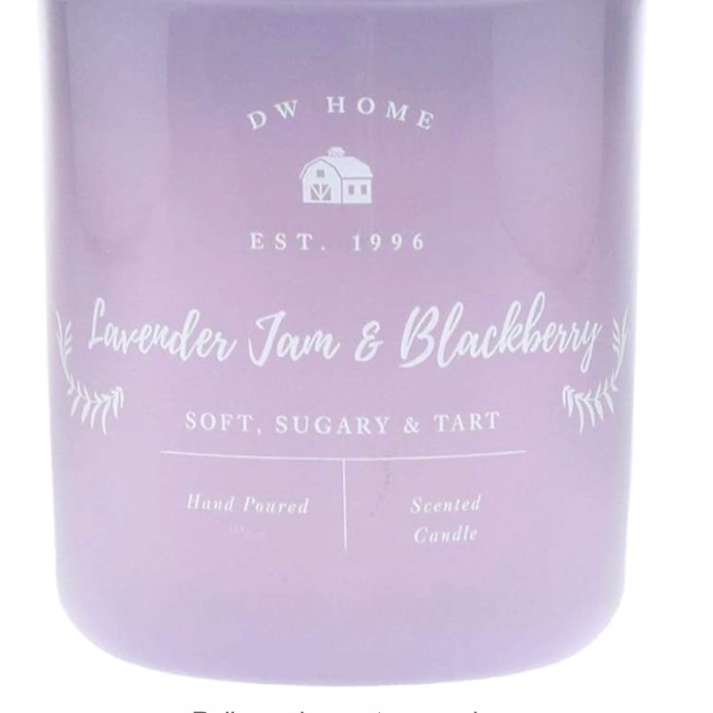 DW home candle lavendar jam and blackberry 15.4 oz**SHIPS FEDEX***